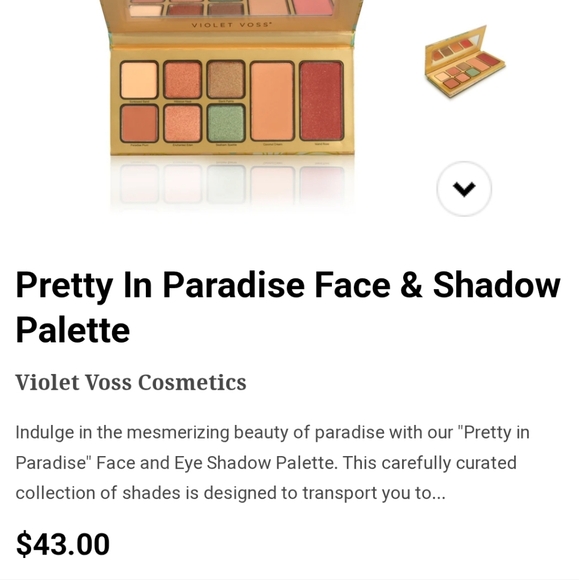 Violet Voss Pretty in Paradise Eye Shadow Palette - Picture 3 of 3